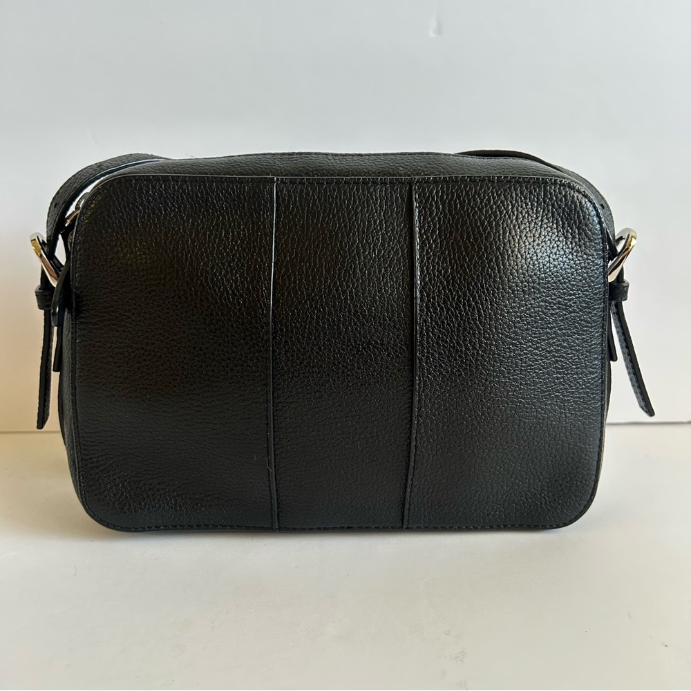 Nordstrom Black Leather Zip Pouch